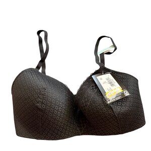 Maidenform Self Expressions Wireless T-Shirt Bra 34C Black Lace NEW NWT